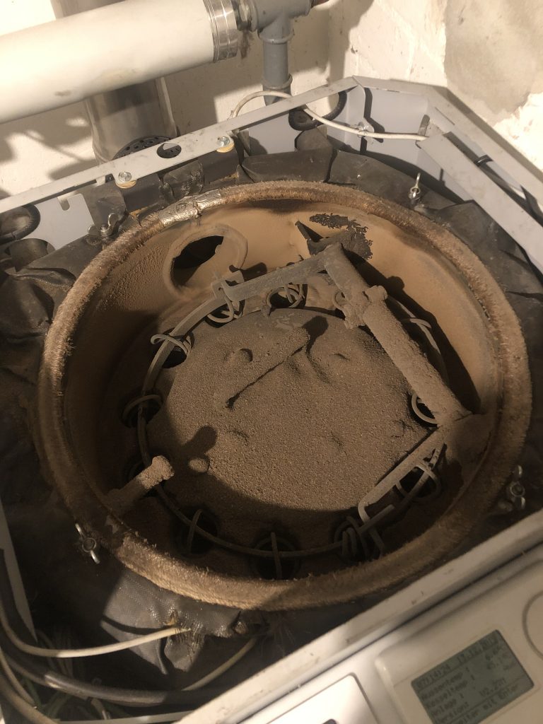 POELE A PELLET AVANT RAMONAGE